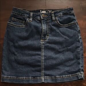 Lee Blue Pencil Mini Skirt Casual